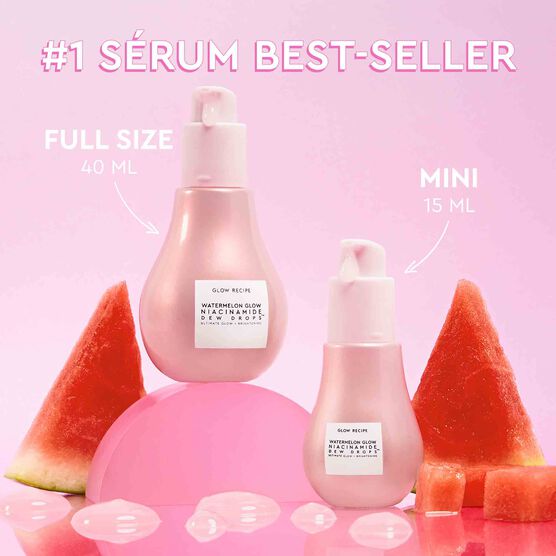 MINI SÉRUM ILUMINADOR COM NIACINAMIDA GLOW RECIPE WATERMELON GLOW DEW DROPS