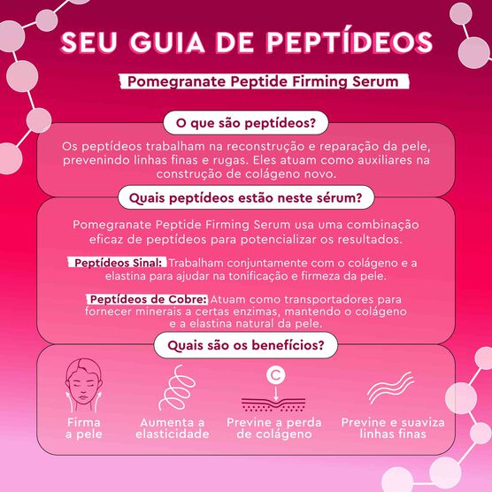 SÉRUM FIRMADOR COM PEPTÍDEOS GLOW RECIPE POMEGRANATE