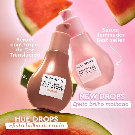SÉRUM BRONZEADOR COM NIACINAMIDA GLOW RECIPE WATERMELON GLOW DEW DROPS