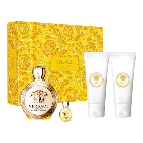 Kit Coffret Versace Eros Pour Femme Feminino Eau de Parfum