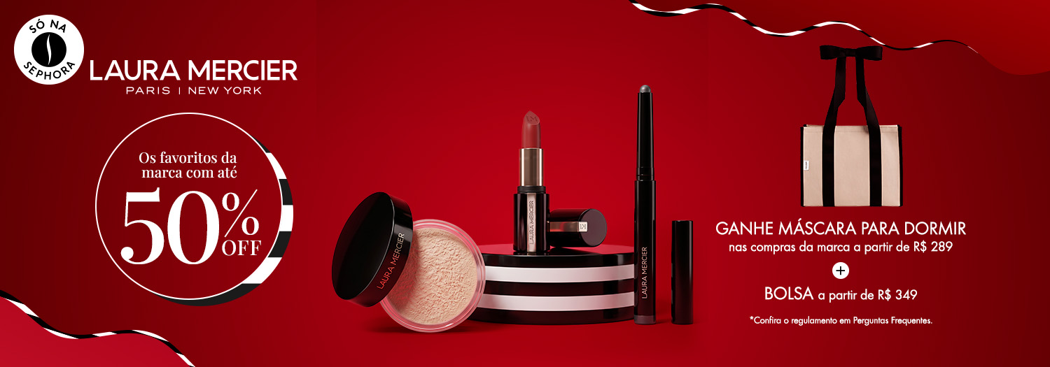 Laura Mercier - Ganhe máscara para dormir e bolsa