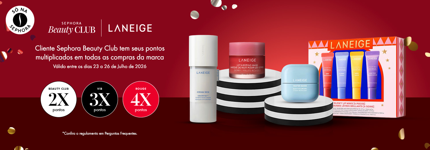 Laneige - Pontos Multiplicados Beauty Club