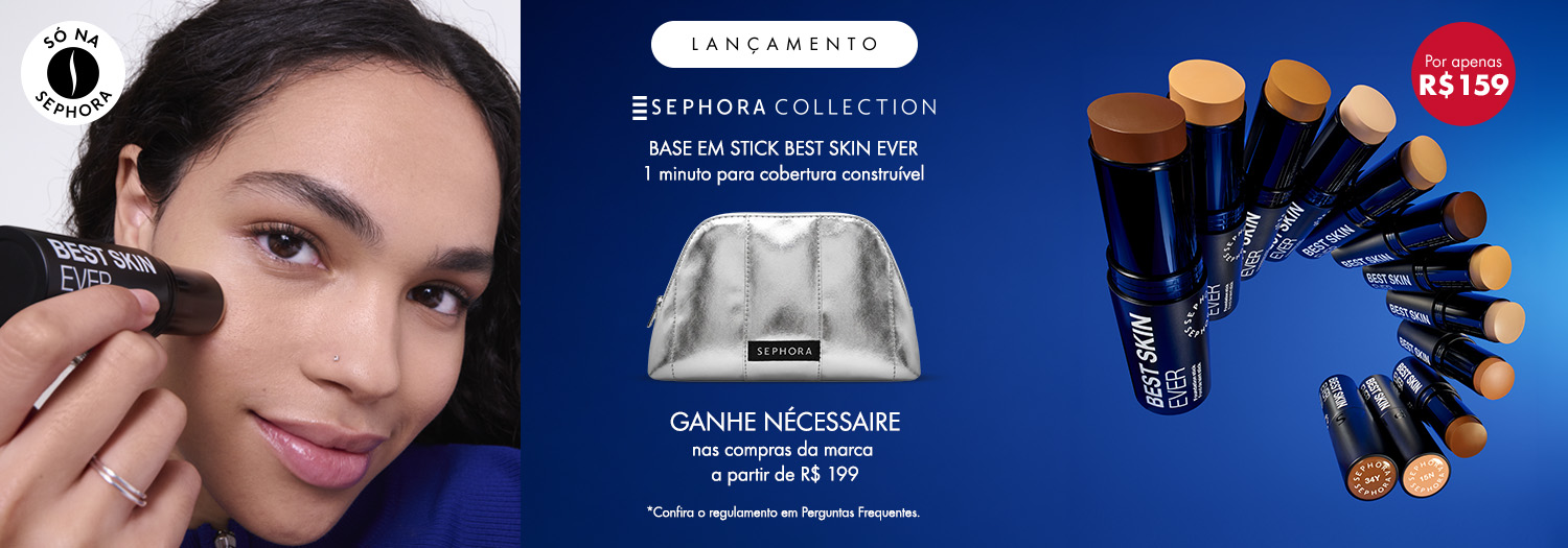 Sephora Collection | Base em Stick Best Skin Ever + Ganhe nécessaire nas compras da marca a partir de R$ 199