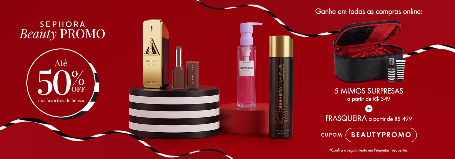 Beauty Promo - 5 mimos surpresa e frasqueira