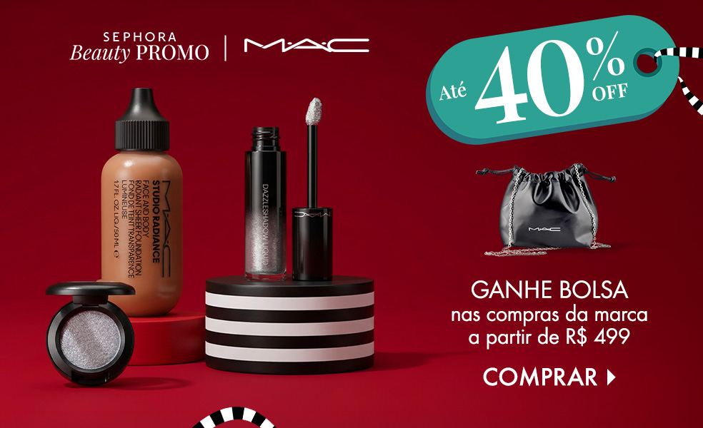 MAC | Ganhe bolsa nas compras da marca a partir de R$ 499