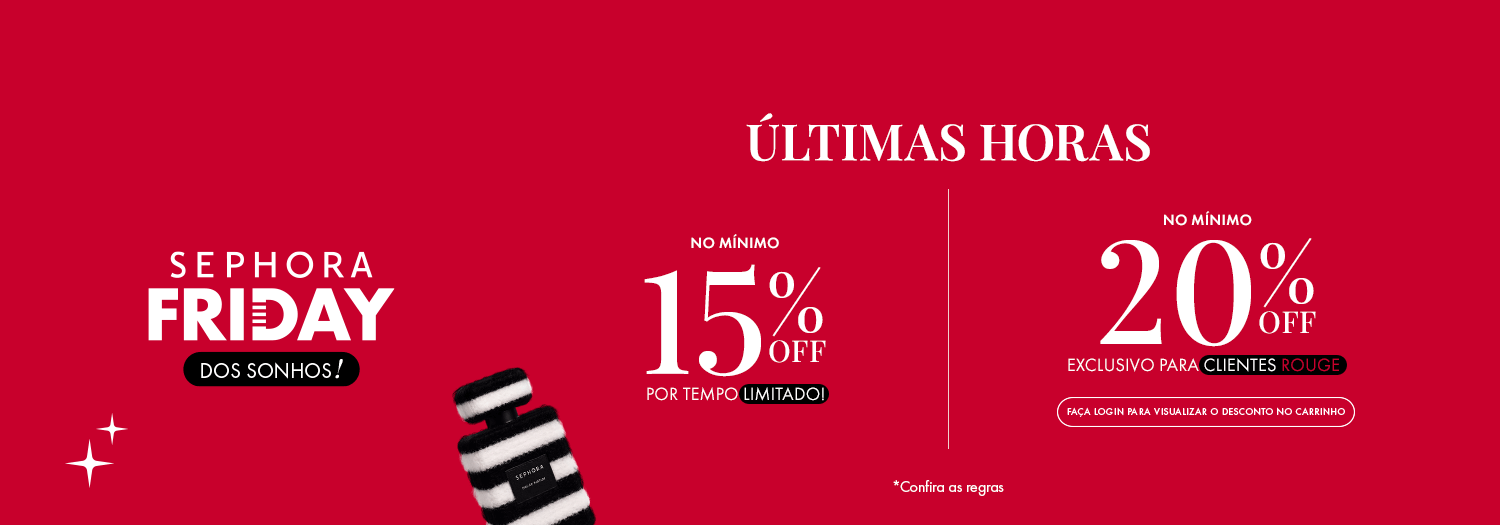 Sephora Friday - M&iacute;nimo 15% OFF