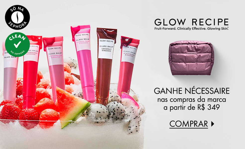 Glow Recipe | Ganhe nécessaire nas compras da marca a partir de R$ 349