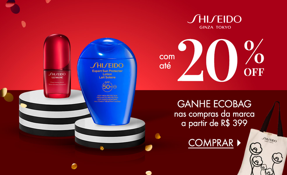 Shiseido | Ganhe ecobag nas compras da marca a partir de R$ 399