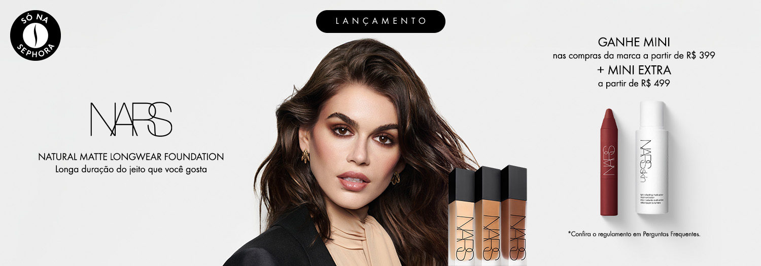NARS | NATURAL MATTE LONGWEAR FOUNDATION - Longa duração do jeito que você gosta + Ganhe mini nas compras da marca a partir de R$ 399 + mini extra a partir de R$ 499