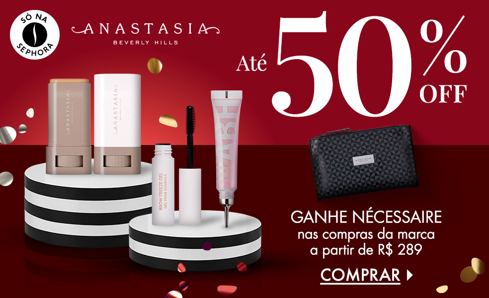 Anastasia Beverly Hills | Ganhe nécessaire nas compras da marca a partir de R$ 289