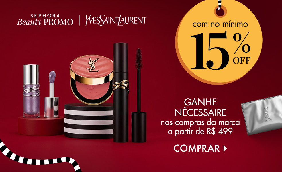 Yves Saint Laurent | Ganhe nécessaire nas compras da marca a partir de R$ 499