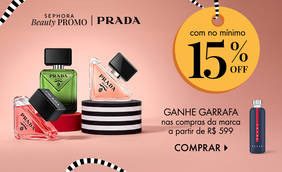 Prada | Ganhe garrafa nas compras da marca a partir de R$ 599