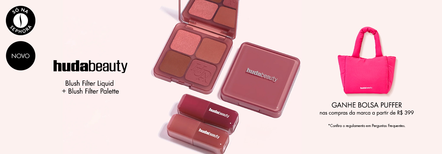 Huda Beauty - Ganhe bolsa puffer