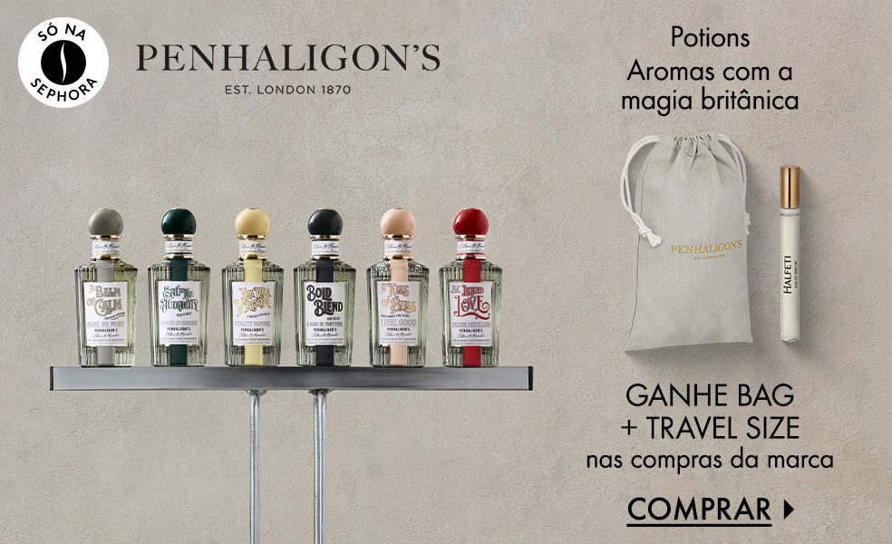 Penhaligon's | Ganhe bag + travel size nas compras da marca 
