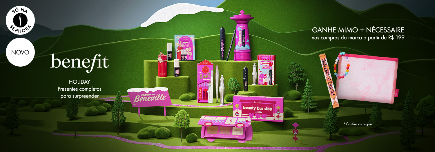 Benefit Cosmetics - Ganhe mimo e nécessaire