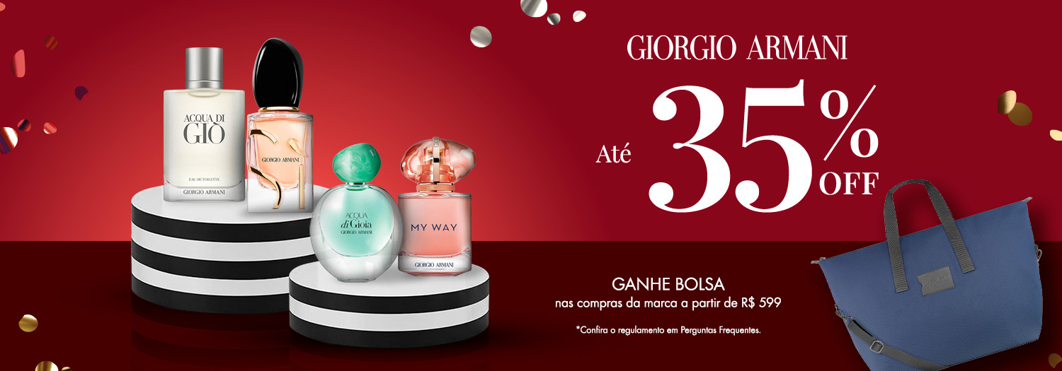 Giorgio Armani - até 35% OFF