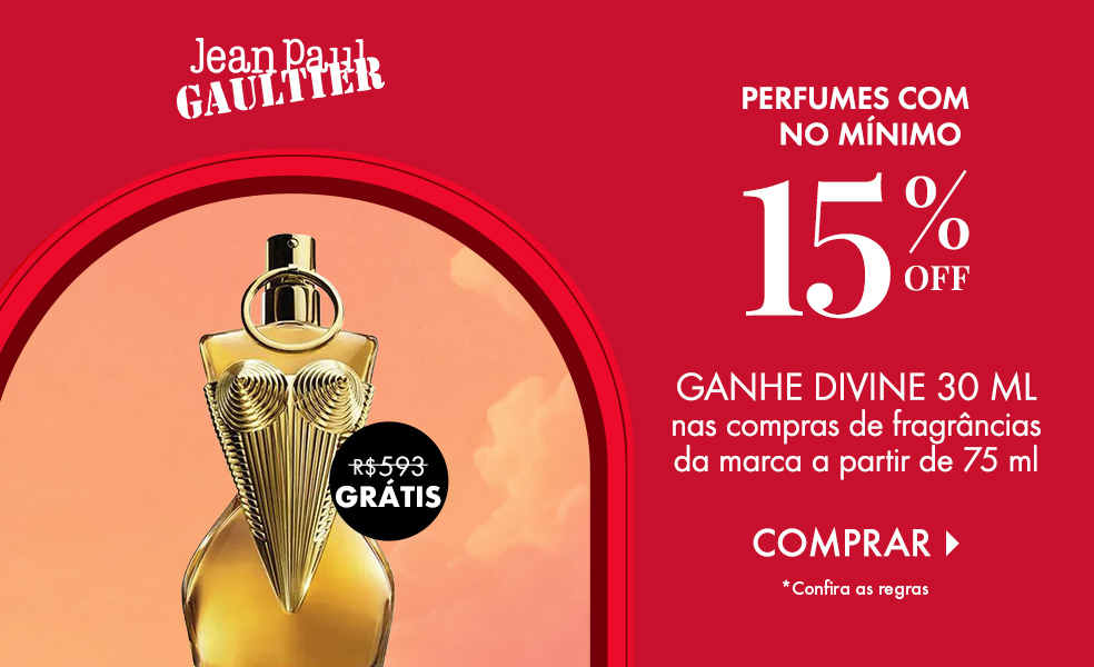 Jean Paul Gaultier | Ganhe Divine 30ml nas compras da marca a partir de 75ml