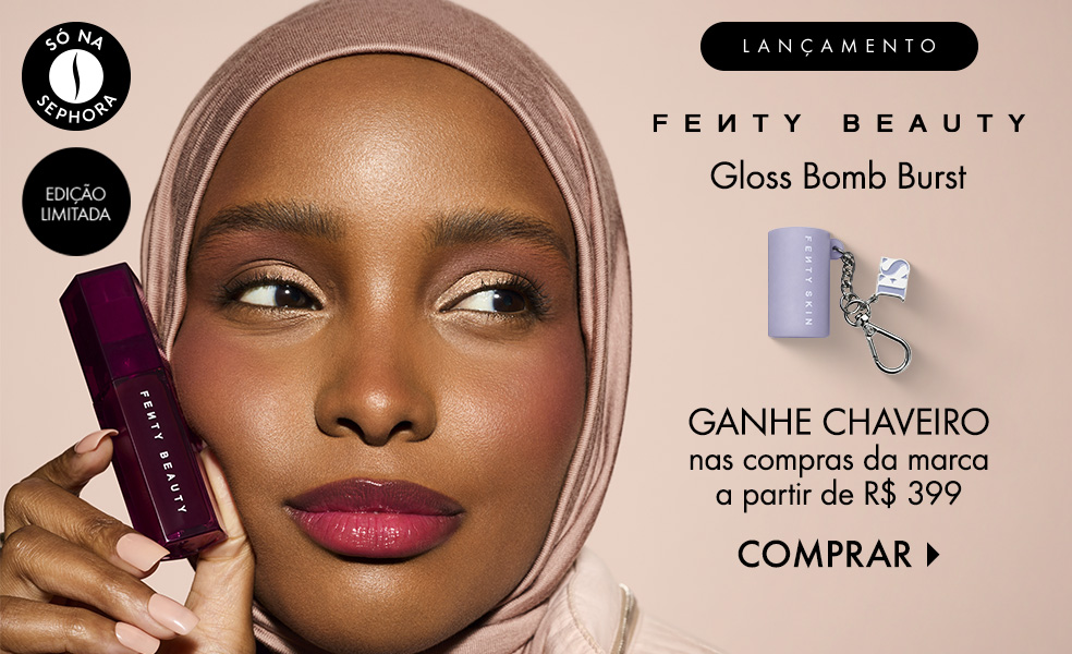 Fenty Beauty | Ganhe chaveiro nas compras da marca a partir de R$ 399