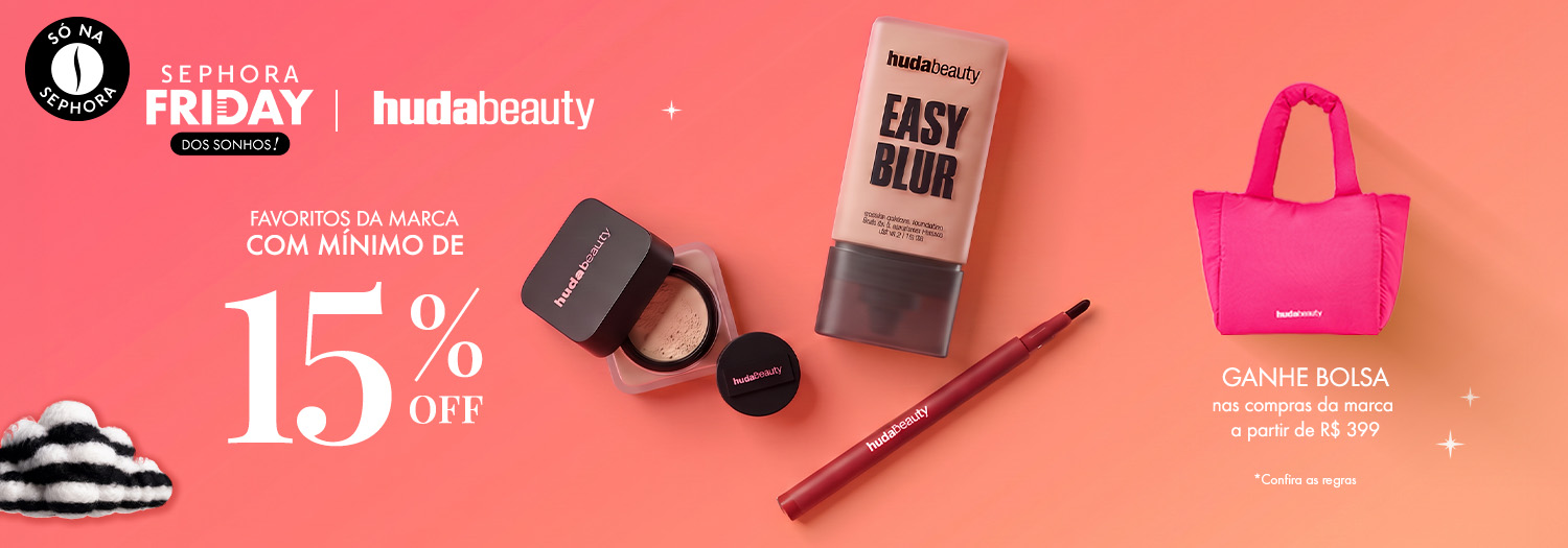 Huda Beauty - Ganhe bolsa