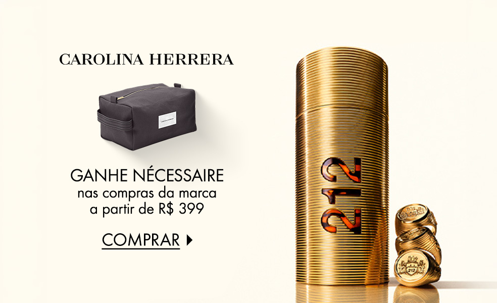 Carolina Herrera | Ganhe nécessaire nas compras da marca a partir de R$ 399