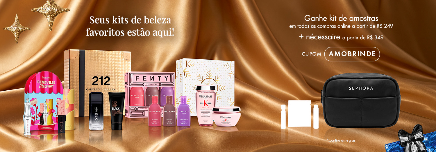 Kits - Ganhe kit de amostras e nécessaire