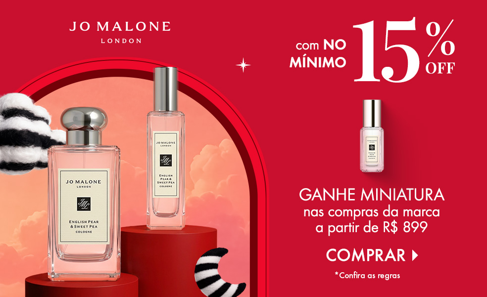 Jo Malone London | Ganhe miniatura nas compras da marca a partir de R$ 899