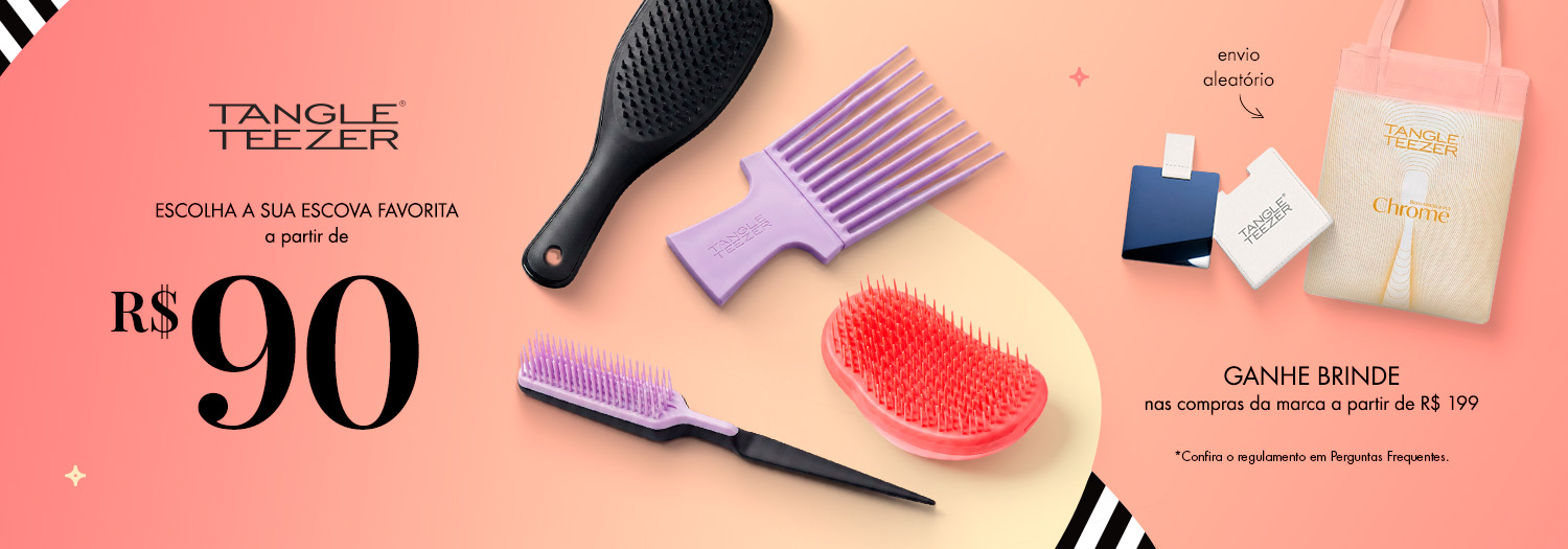 Tangle Teezer - Ganhe brinde nas compras da marca