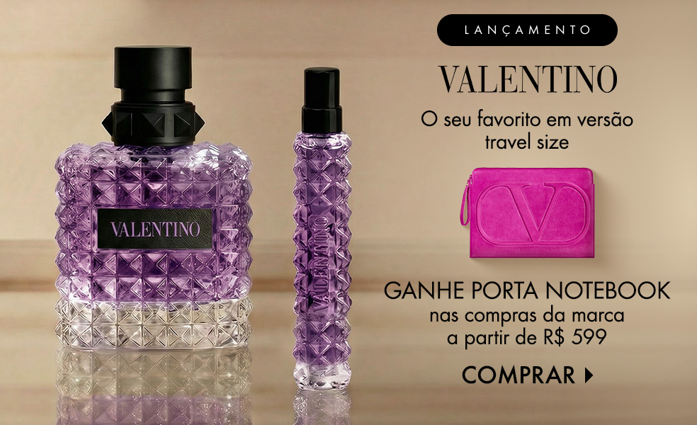 Valentino | Ganhe porta notebook nas compras da marca a partir de R$ 599