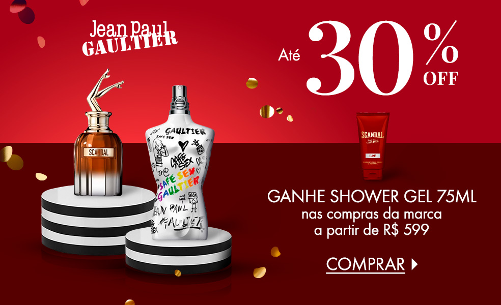 Jean Paul Gaultier | Ganhe shower gel 75ml nas compras da marca a partir de R$ 599