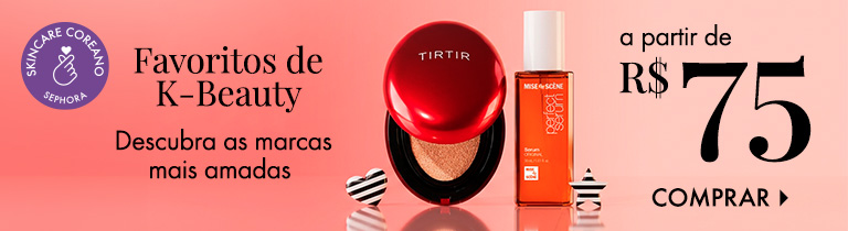 FAVORITOS DE K-BEAUTY | Descubra as marcas mais amadas a partir de R$ 75