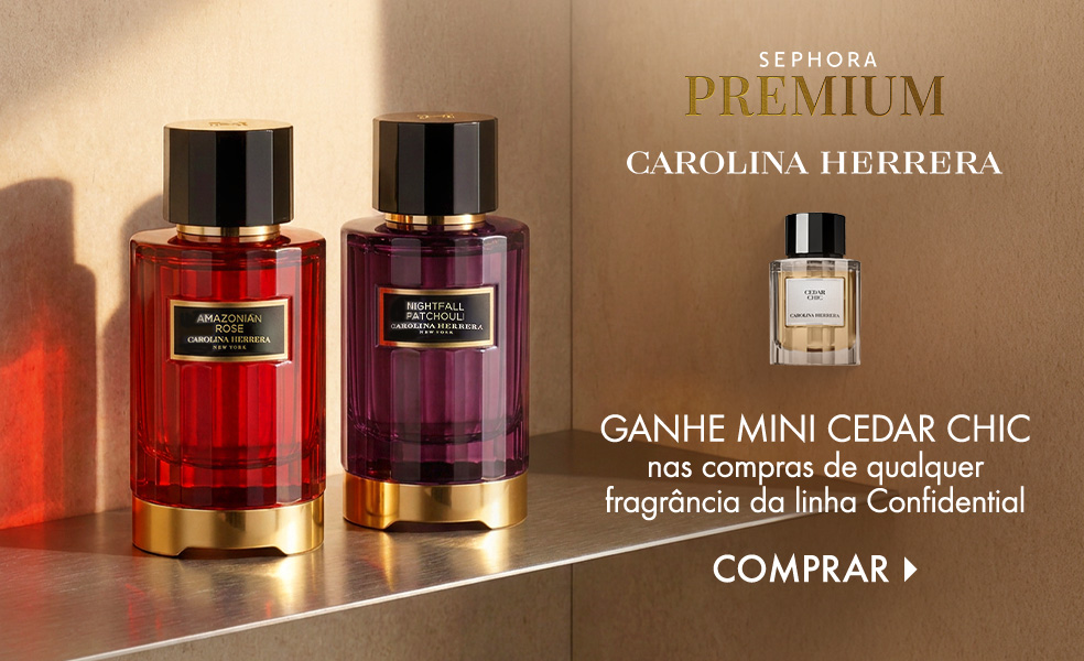 Carolina Herrera | Ganhe miniatura Cedar Chic nas compras de qualquer fragrância Confidential