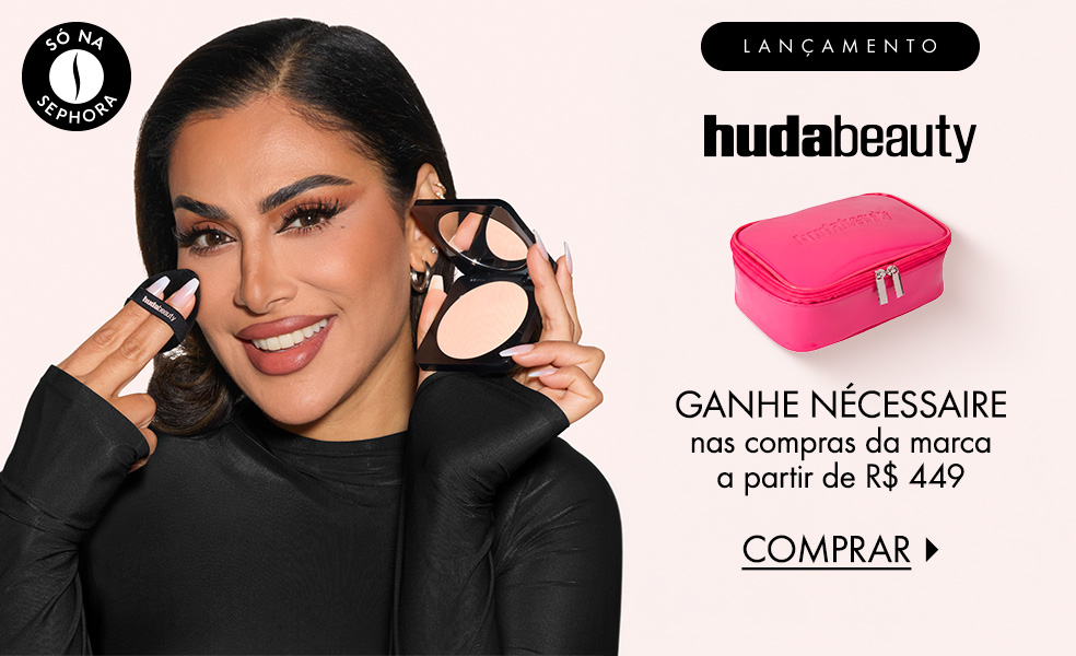 Huda Beauty | Ganhe nécessaire nas compras da marca a partir de R$ 449