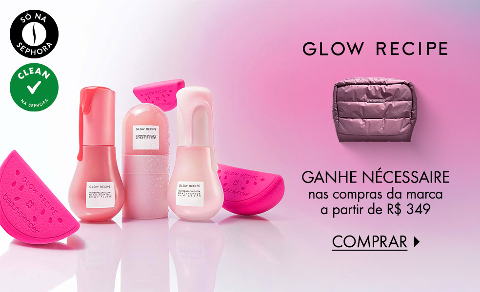 Glow Recipe | Ganhe nécessaire nas compras da marca a partir de R$ 349