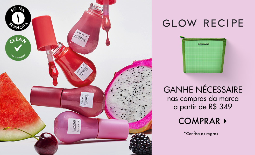 Glow Recipe | Ganhe nécessaire nas compras da marca a partir de R$ 349
