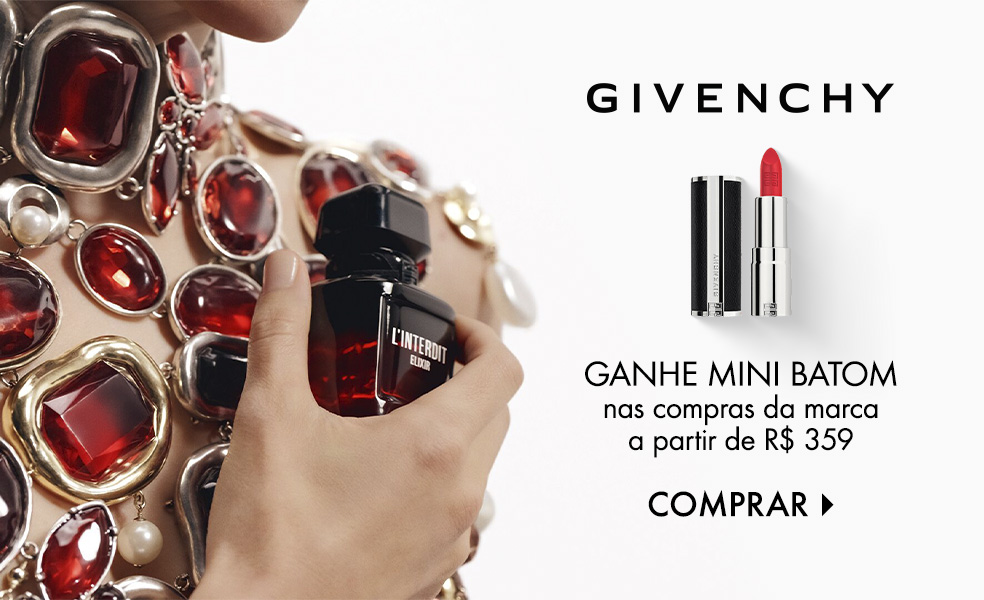 Givenchy | Ganhe mini batom nas compras da marca a partir de R$ 359
