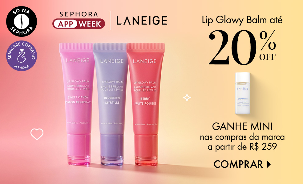 Laneige | Ganhe mini nas compras da marca a partir de R$ 259