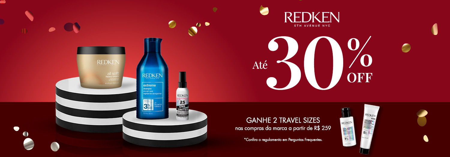 Redken - Produtos com até 30% OFF