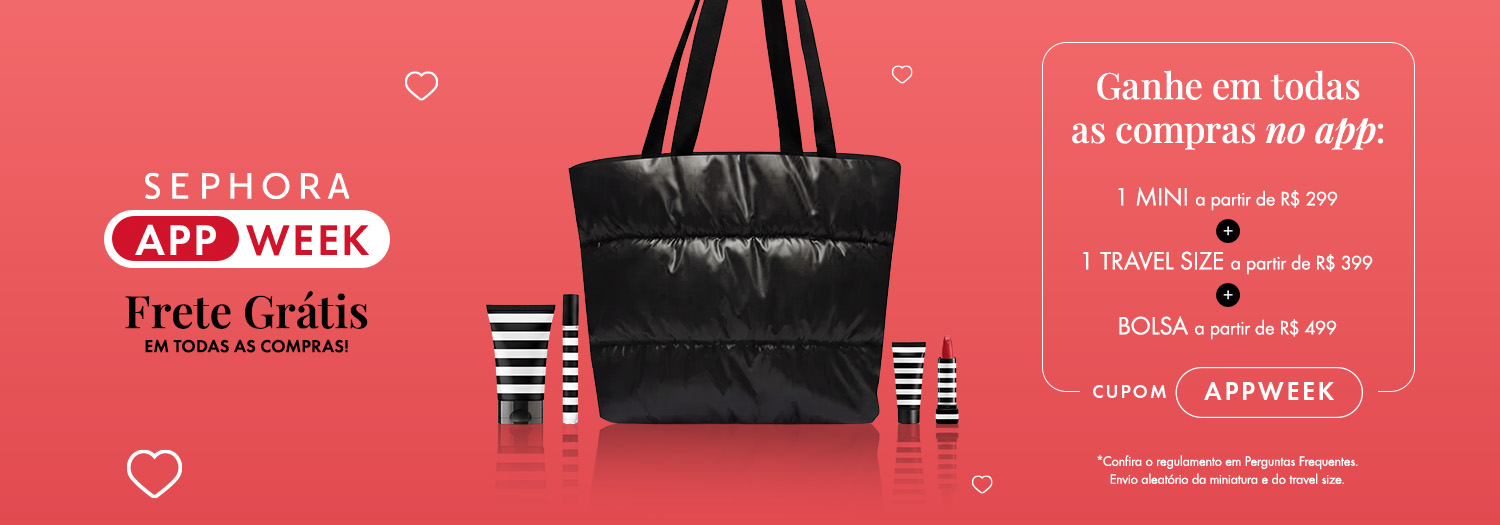 APP WEEK - Ganhe mini, travel size e bolsa