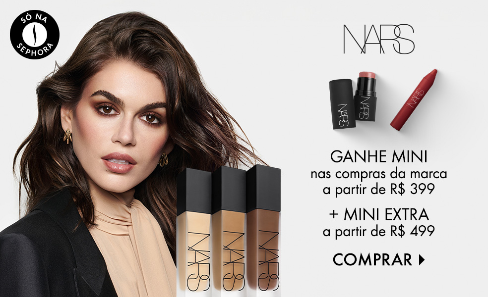 NARS | Ganhe mini nas compras da marca a partir de R$ 399 + mini extra a partir de R$ 499