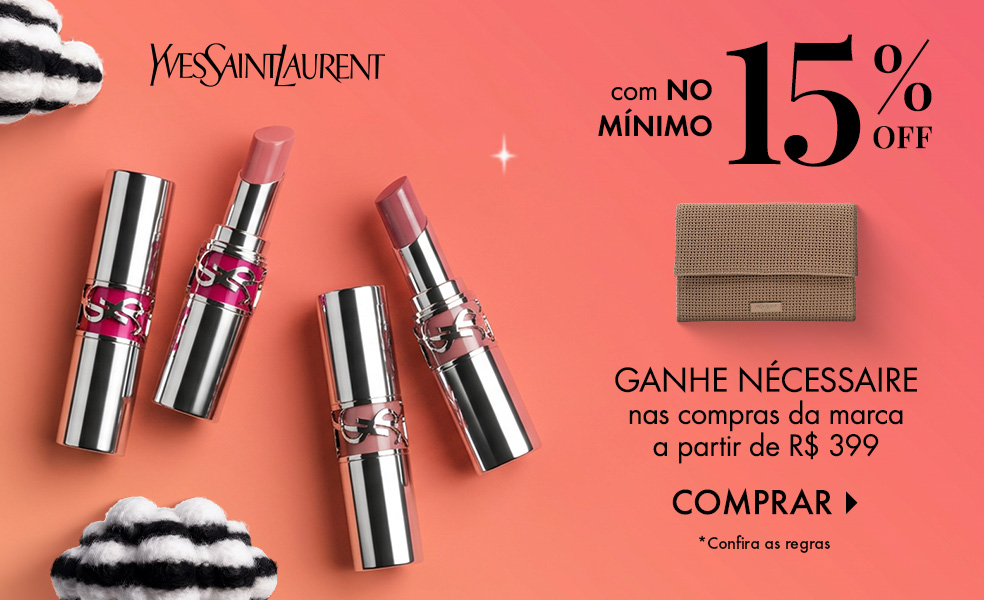 Yves Saint Laurent | Ganhe nécessaire nas compras da marca a partir de R$ 399