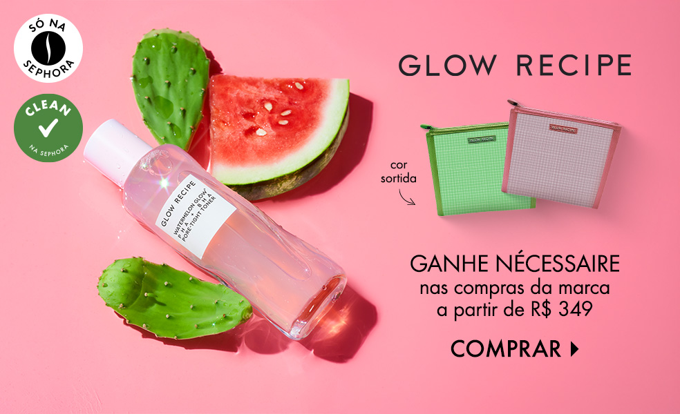 Glow Recipe | Ganhe nécessaire nas compras da marca a partir de R\$349